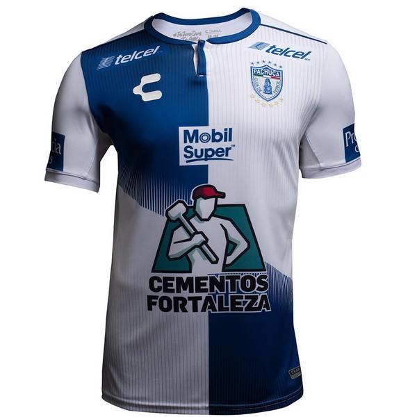 Maillot Football Pachuca Domicile 2018-19 Bleu Blanc